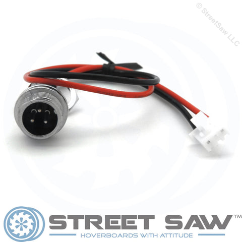 Image of 3-Pin / 2-Wire Hoverboard Charging Port for Black Circuits YST