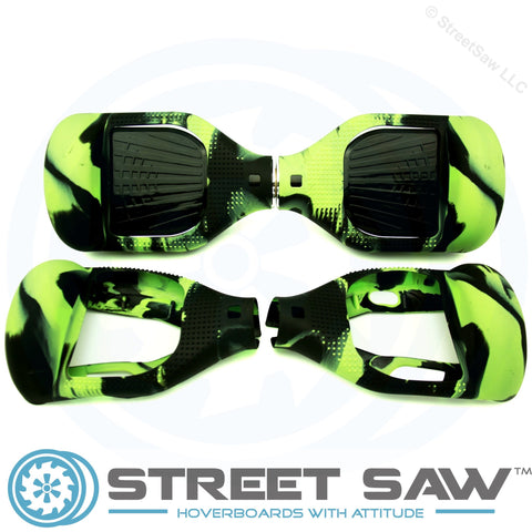 Image of Hoverboard Silicone Cover Rubber Green/Black