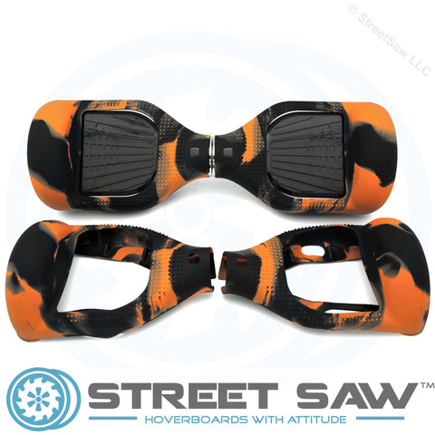 Image of Hoverboard Silicone Cover Rubber Orange/Black