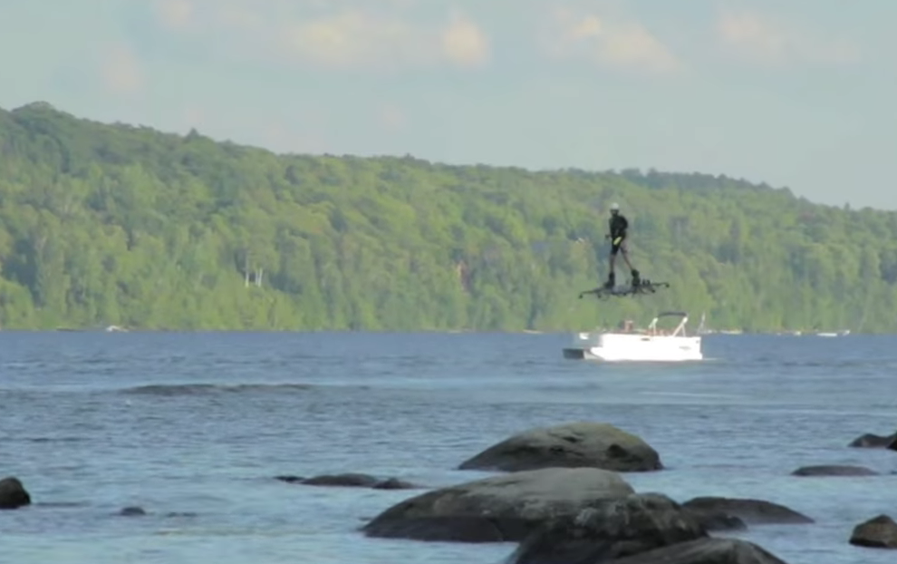 Flying Personal Hoverboard Created by Canadian Inventor Alexandru Duru Launches Human Beings into the Air in a New and Interesting Way