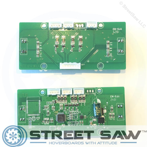 Image of Hoverboard Circuit Board Replacement Parts Kit + Bluetooth (Green, Narrow Clip)