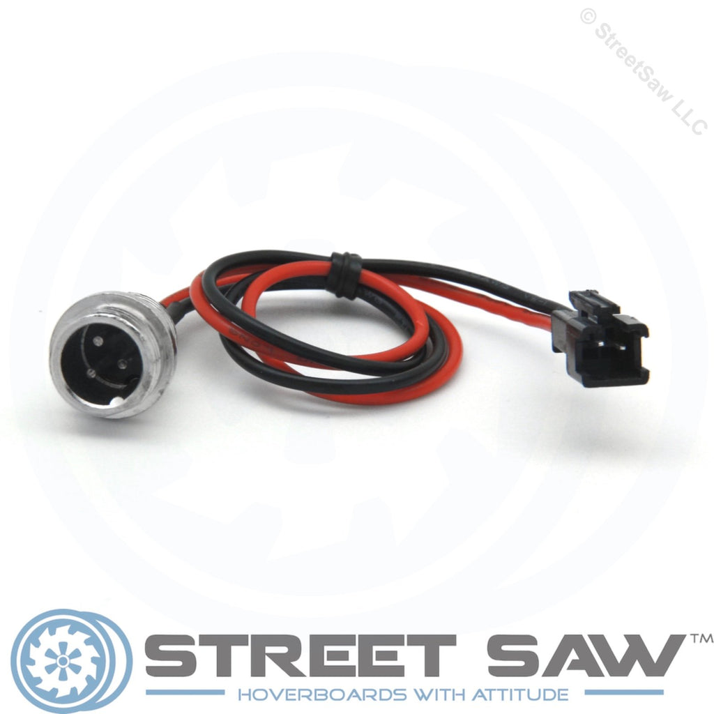Hoverboard Charger Port 2 Pin 2 Wire Black Connector