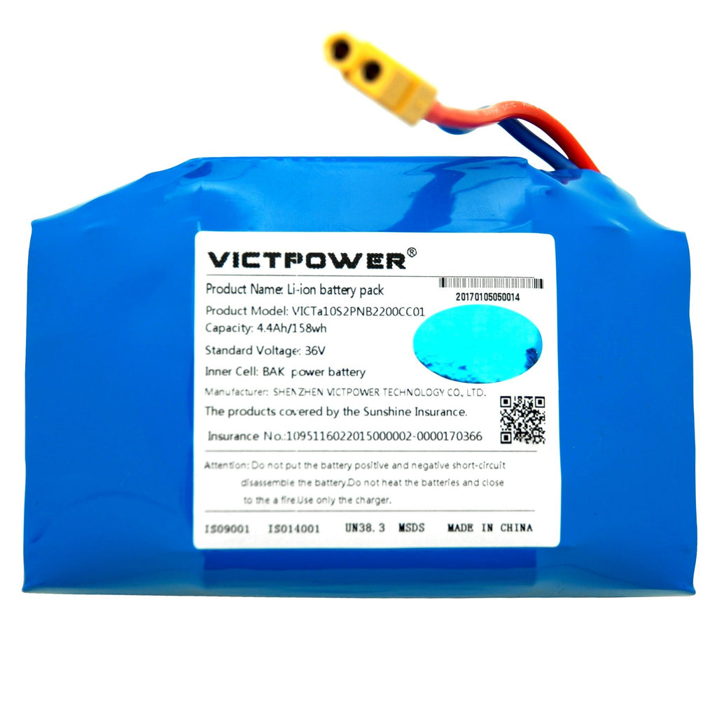 hoverboard battery 36v 4.4ah 10s2p lithium