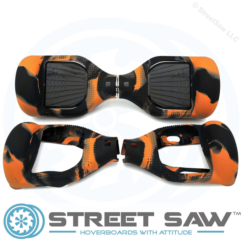 Hoverboard Silicone Cover Rubber Orange/Black
