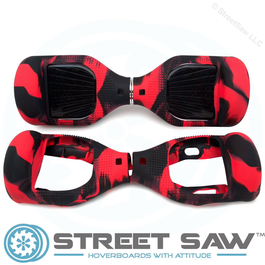 Hoverboard Silicone Cover Rubber Red/Black