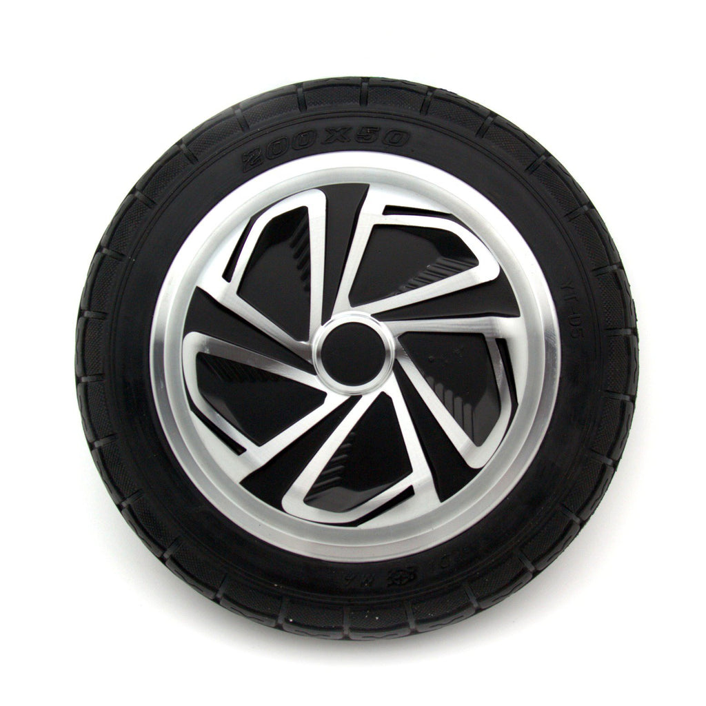 Replacement Wheel, Motor, & Tire for 8 Inch Hoverboards (Black Motor Connectors)