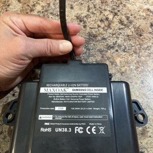 MaxOak Battery (25.2v, 4.3ah) for 29.4vdc Jetson Hoverboards