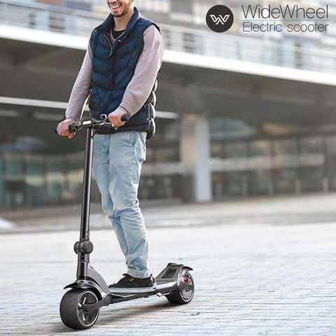 Image of WideWheel Electric Scooter by Mercane - Double Wide - 48v, 1000w